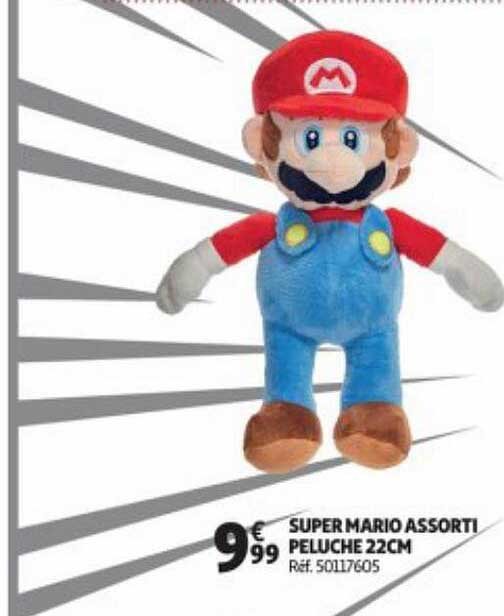 super mario assorti peluche 22cm