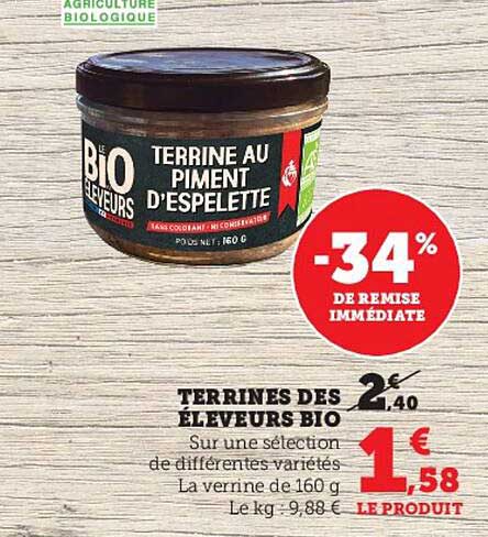 terrines des éleveurs bio