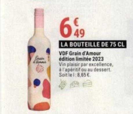 vdf grain d'amour édition limitée 2023