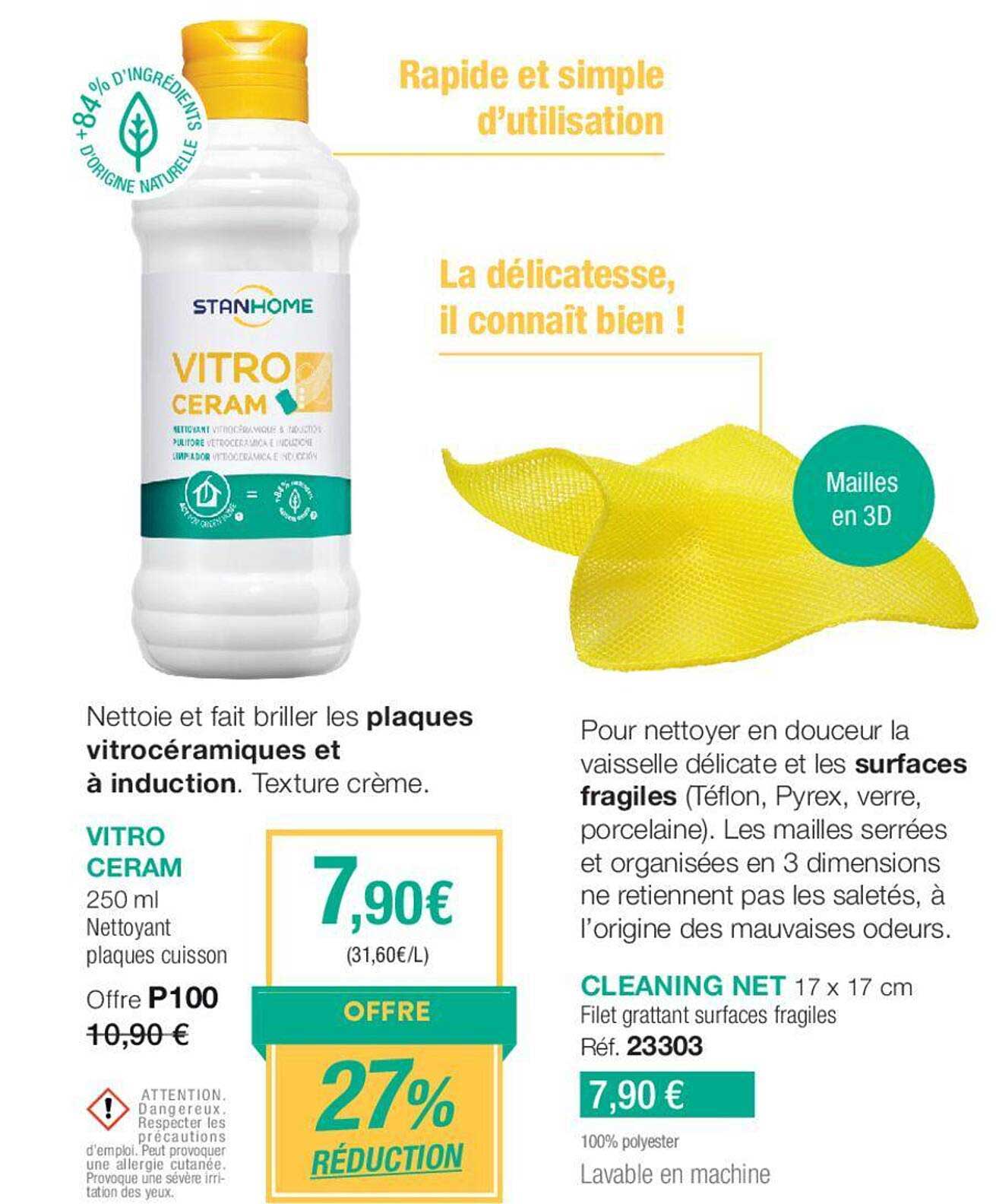 vitro ceram nettoyant plaques cuisson