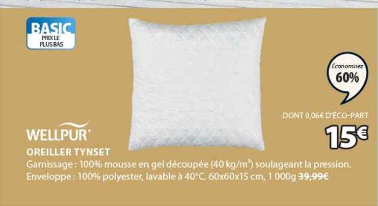 Wellpur Oreiller Tynset