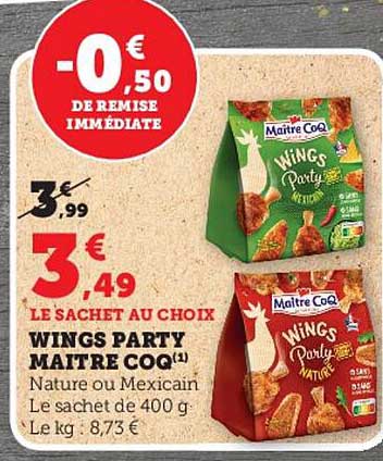 wings party maître coq
