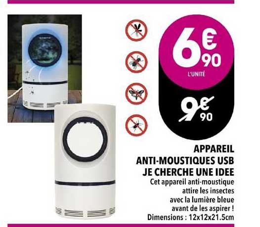 appareil anti-moustiques usb je cherche une idée