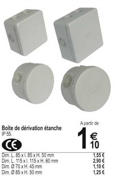 boîte de dérivation étanche