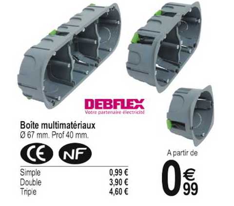 boîte multimatériaux debflex