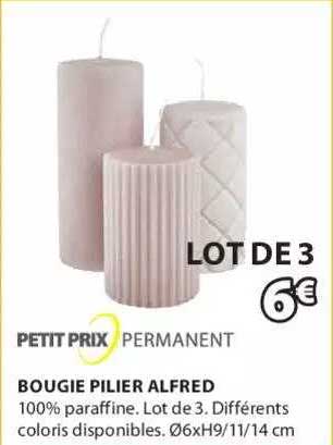 bougie pilier alfred