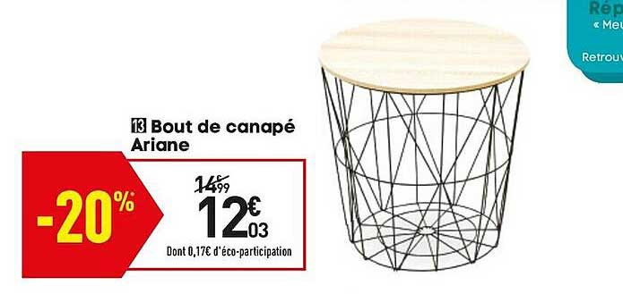 bout de canapé ariane