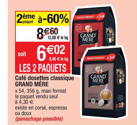 Café Dosettes Classique Grand Mère