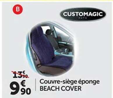 couvre-siège éponge beach cover