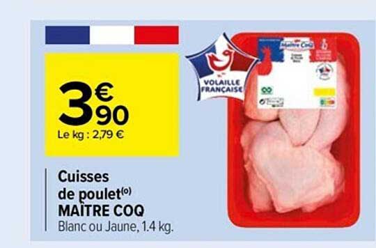 cuisses de poulet maître coq
