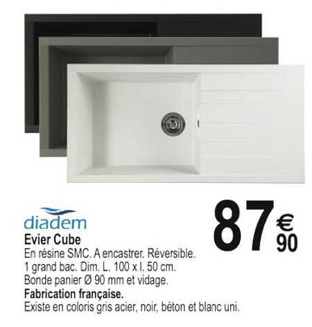 Diadem évier Cube