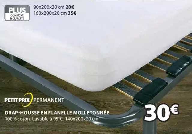 drap-housse en flanelle molletonnée