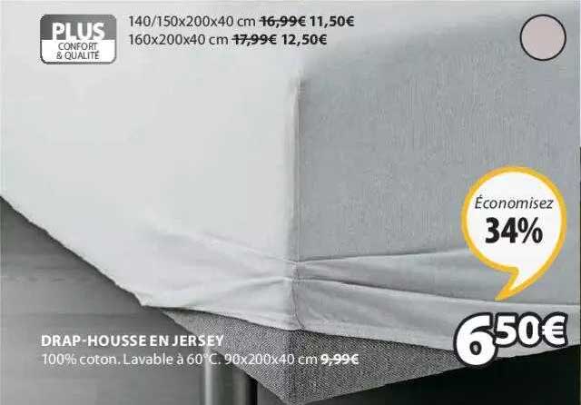 drap-housse en jersey