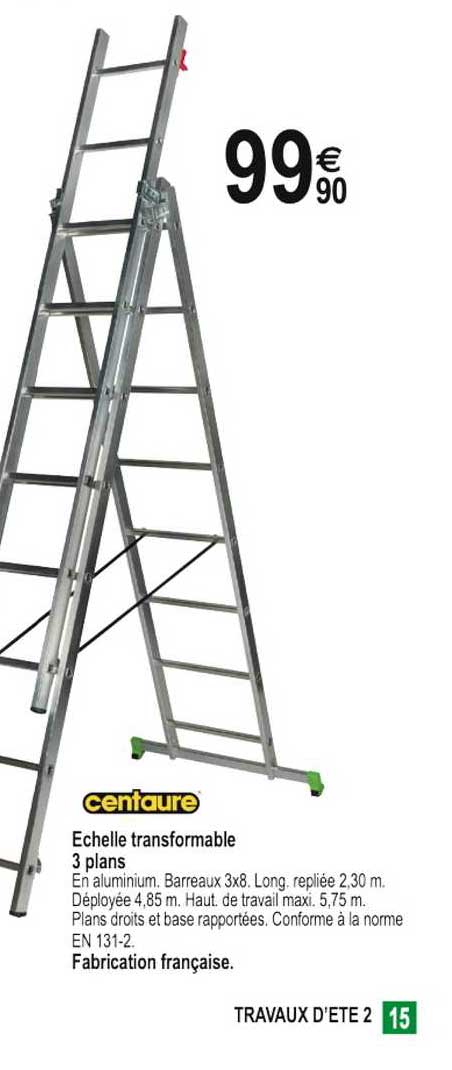 échelle transformable 3 plans centaure