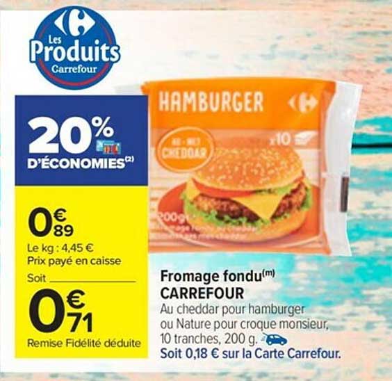 Fromage Fondu Carrefour