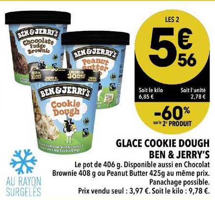 glace cookie dough ben & jerry's
