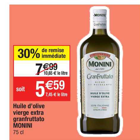 Huile D'olive Vierge Extra Granfruttato Monini