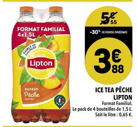 Ice Tea Pêche Lipton