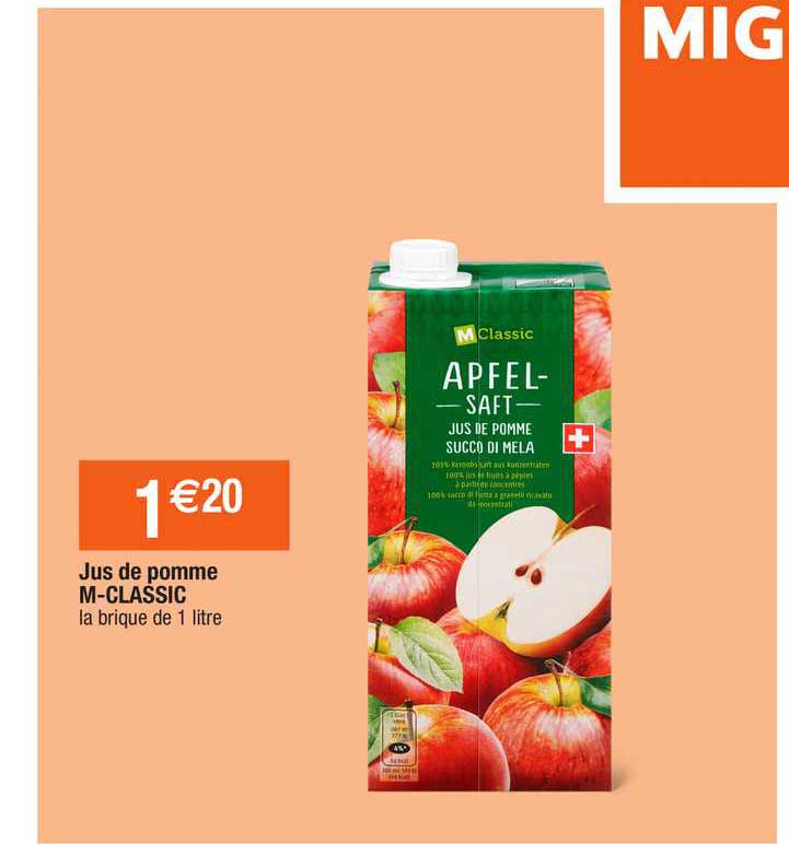 jus de pomme m-classic