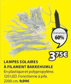 Lampes Solaires à Filament Bakkehumle