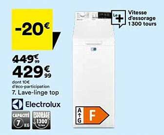 lave-linge top electrolux
