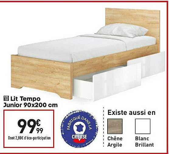 lit tempo junior 90x200 cm