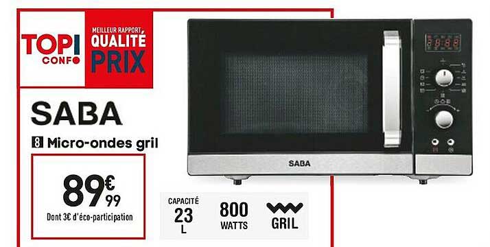 micro-ondes gril saba