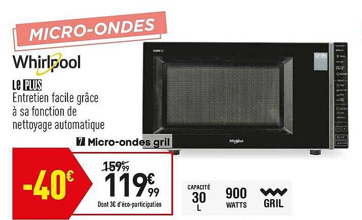 micro-ondes gril whirlpool
