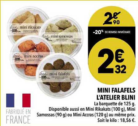 mini falafels l'atelier blini