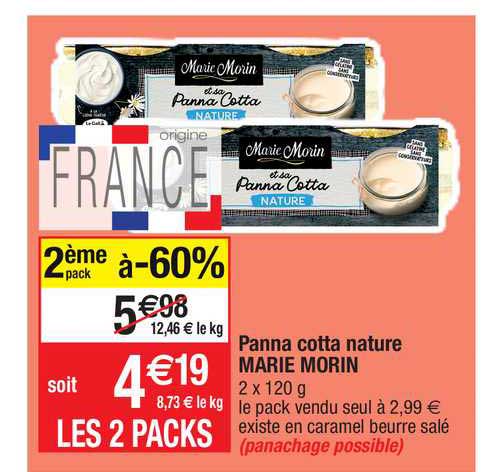 panna cotta nature marie morin