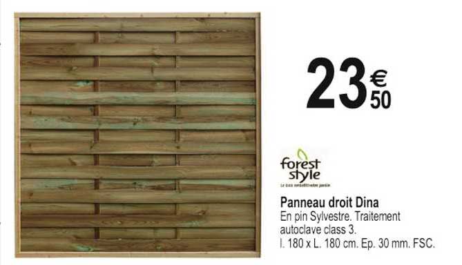 panneau droit dina forest style