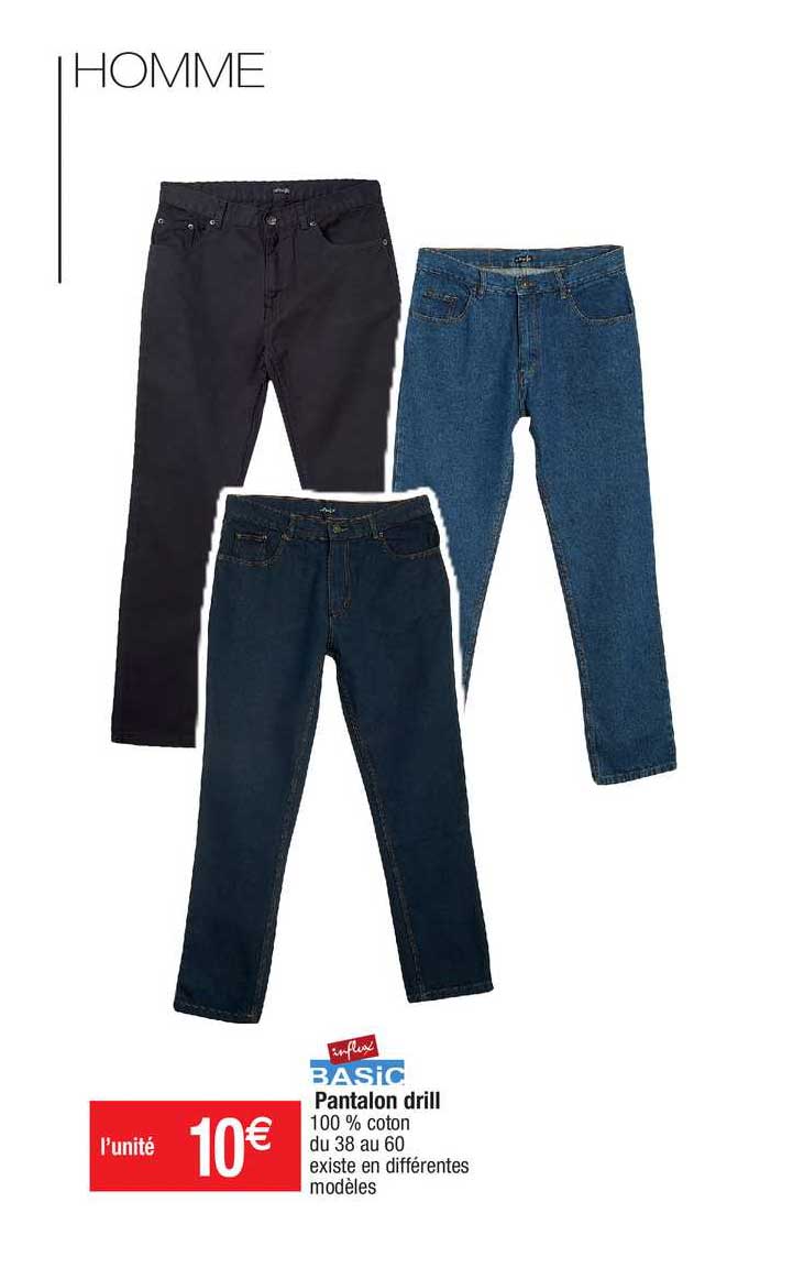 pantalon drill influx basic