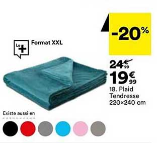 plaid tendresse 220x240 cm