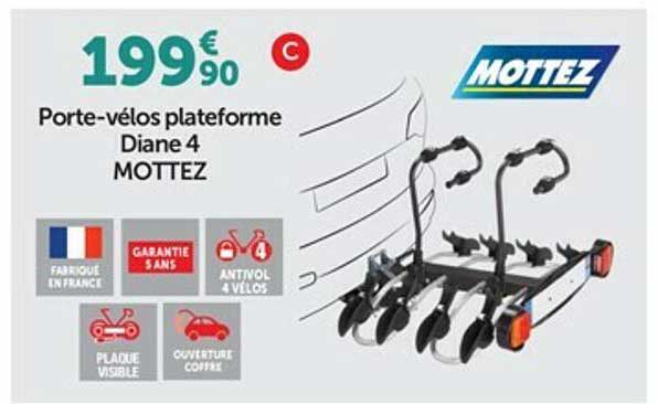 porte-vélos plateforme diane 4 mottez
