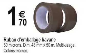ruban d'emballage havane