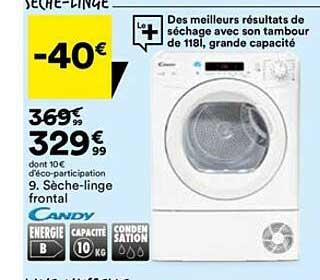 sèche-linge frontal candy