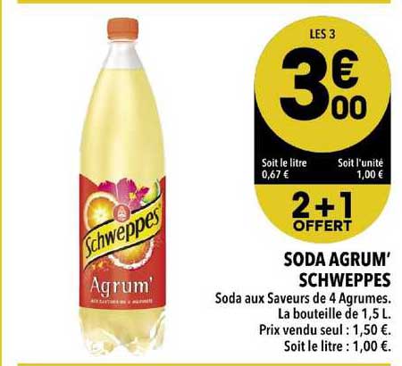 soda agrum' schweppes