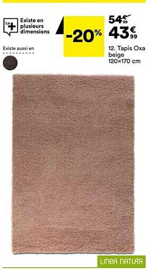tapis oxa biege 120x170 cm