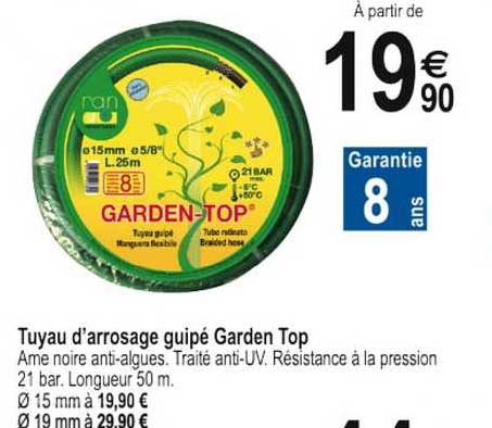 Tuyau D'arrosage Guipé Garden Top
