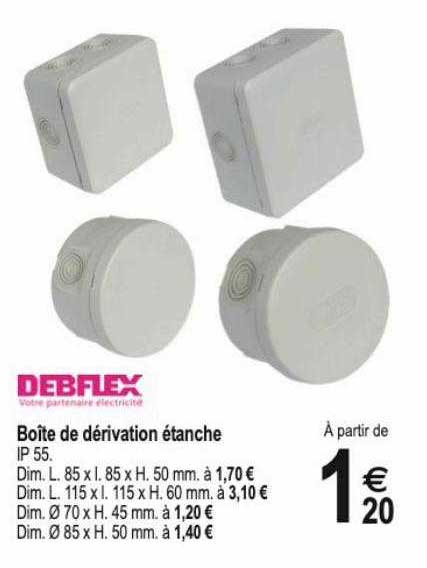 boîte de dérivation étanche debflex