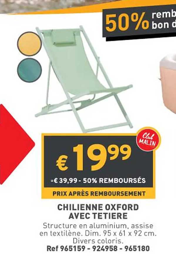 Chilienne Oxford Avec Tetiere