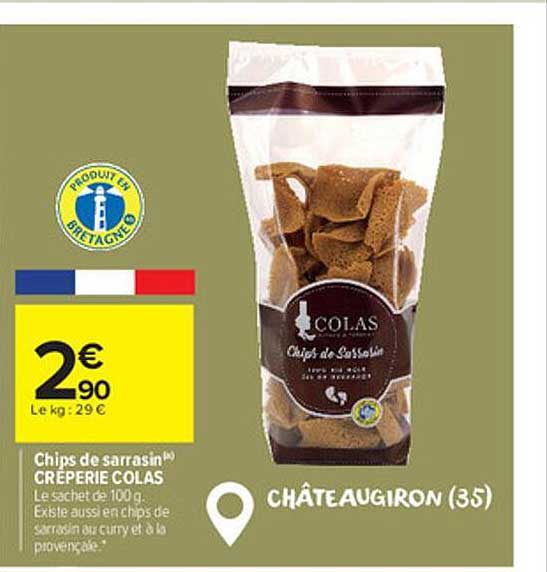 chips de sarrasin creperie colas