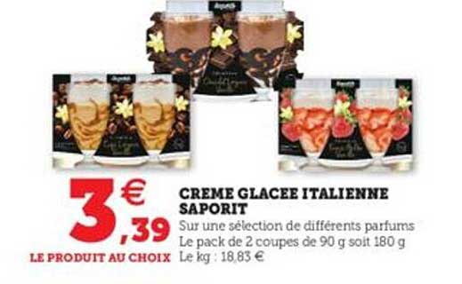 Creme Glacee Italienne Saporit