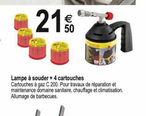 lampe à souder + 4 cartouches