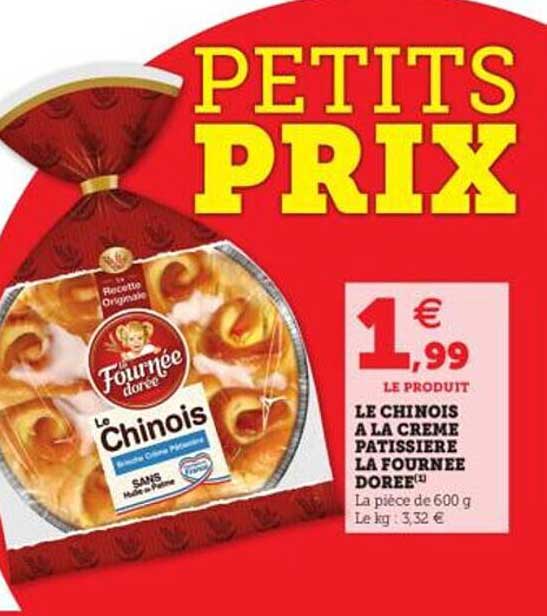 le chinois à la crème patissière la fournée dorée