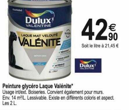 peinture glycéro laque valénite dulux