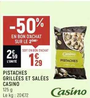 Pistaches Grillées Et Salées Casino