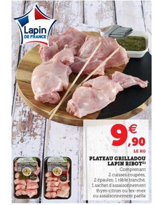 Plateau Grilladou Lapin Ribot