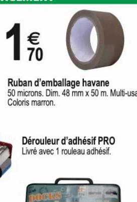 ruban d'emballage havane