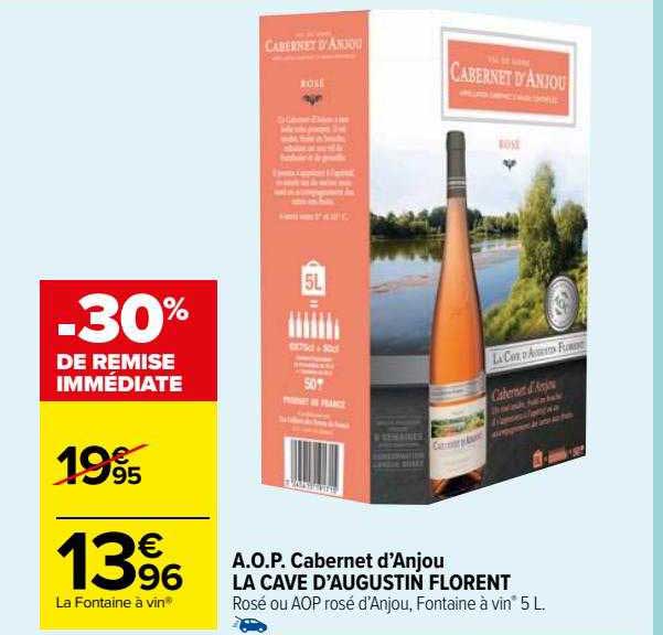 a.o.p. cabernet d'anjou la cave d'augustin florent